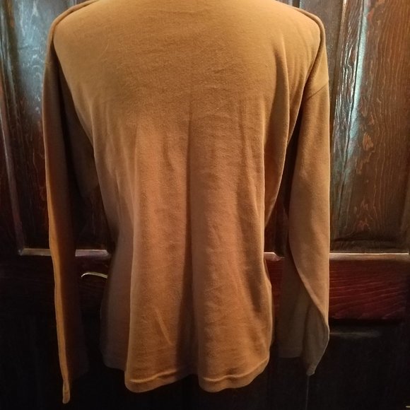 Caramel Brown Basic Edition Turtleneck - Picture 3 of 5